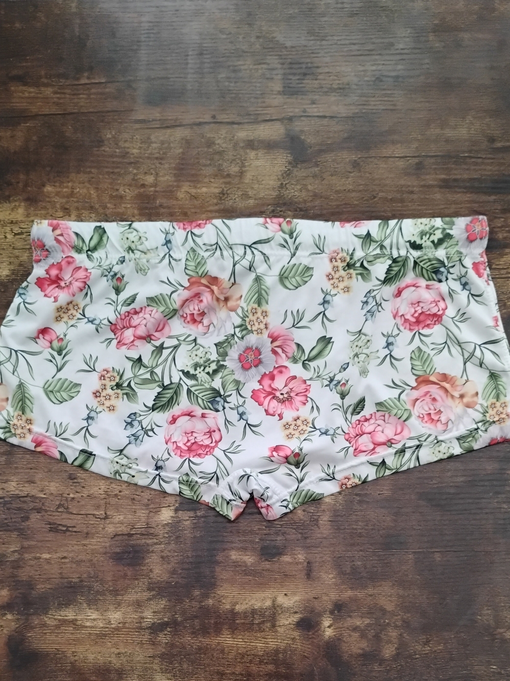 Floral Print Men’s Swim Shorts - Pink & Green
